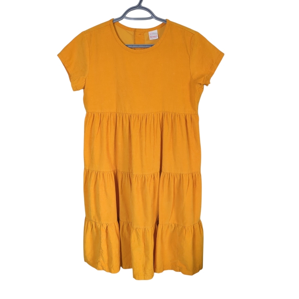 Hanna Andersson Twirl Power Corduroy Dress‎ Golden Hour Size 14-16 (160cm)